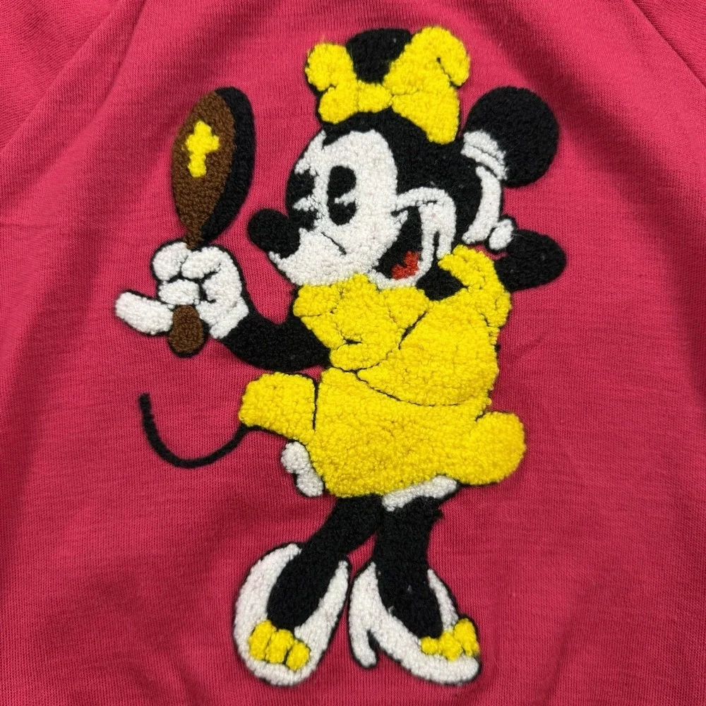 Disney Vintage 80s Sunday Comics Minnie Mouse Crewneck Longsleeve 4T/5T RARE‎